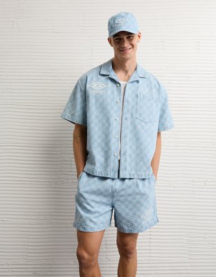 AE x Umbro Pull-On Denim Short - Light Wash