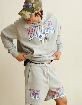 AE Buffalo Bills 5.5" Fleece Short - Medium Heather Gray