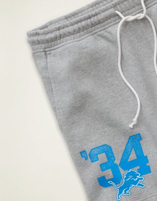 AE Detroit Lions 5.5" Fleece Short - Gray Heather
