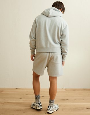 AE Detroit Lions 5.5" Fleece Short - Gray Heather