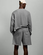 AE77 French Terry Deck Short - Heather Gray