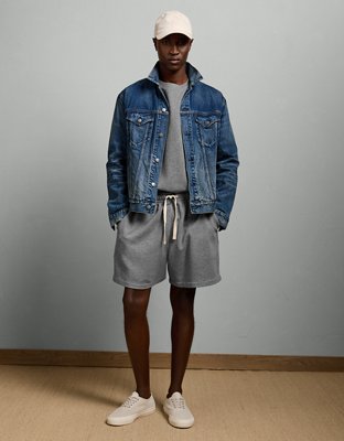AE77 French Terry Deck Short - Heather Gray