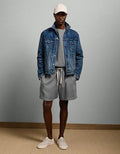 AE77 French Terry Deck Short - Heather Gray