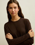 AE Soft & Sexy Relaxed Fit Long-Sleeve T-Shirt - Chocolate