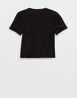 SMOOTHEZ Short Sleeve Crew T-Shirt - True Black