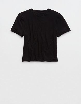 SMOOTHEZ Short Sleeve Crew T-Shirt - True Black