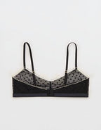 Show Off Sheer Happiness Lace Bralette - True Black