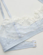 Show Off Sheer Happiness Lace Bralette - Misty Sky