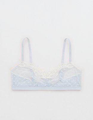Show Off Sheer Happiness Lace Bralette - Misty Sky