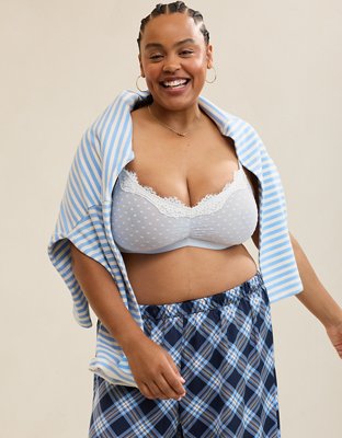 Show Off Sheer Happiness Lace Bralette - Misty Sky