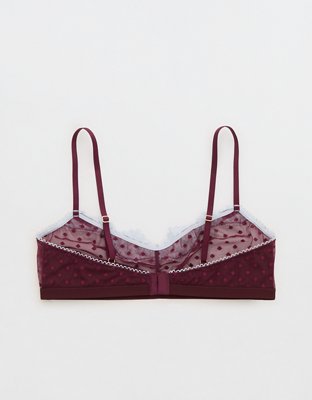 Show Off Sheer Happiness Lace Bralette - Royal Berry