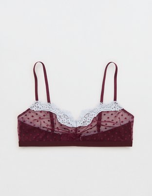 Show Off Sheer Happiness Lace Bralette - Royal Berry