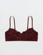 Show Off Dozen Roses Lace Padded Bralette - Royal Berry