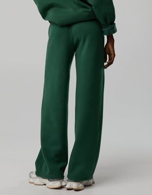 OFFLINE By Aerie Cloud Fleece Trouser - Rugged Green