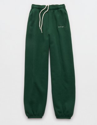 OFFLINE By Aerie Cloud Fleece Baggy Jogger - Rugged Green