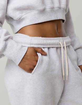 OFFLINE By Aerie Cloud Fleece Classic Jogger - Light Heather Gray