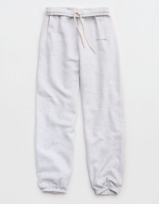 OFFLINE By Aerie Cloud Fleece Classic Jogger - Light Heather Gray