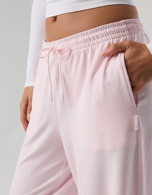 OFFLINE By Aerie Weekend Away Classic Trouser - Pink Petal