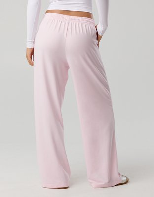 OFFLINE By Aerie Weekend Away Classic Trouser - Pink Petal