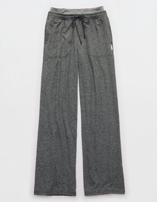 OFFLINE By Aerie Weekend Away Layered Waistband Trouser - Dark Heather Gray