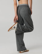 OFFLINE By Aerie Weekend Away Layered Waistband Trouser - Dark Heather Gray