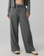 OFFLINE By Aerie Weekend Away Layered Waistband Trouser - Dark Heather Gray