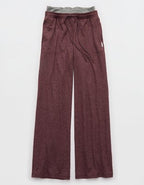 OFFLINE By Aerie Weekend Away Layered Waistband Trouser - Royal Berry