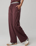 OFFLINE By Aerie Weekend Away Layered Waistband Trouser - Royal Berry