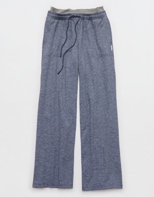 OFFLINE By Aerie Weekend Away Layered Waistband Trouser - Royal Navy
