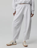 OFFLINE By Aerie Cloud Fleece Barrel Leg Pant - Light Heather Gray