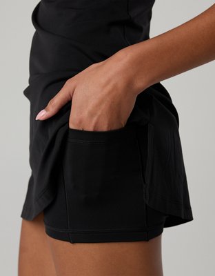 OFFLINE By Aerie Real Me Low Key Mini Dress - True Black