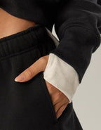 OFFLINE By Aerie 3" Cloud Fleece Short - True Black