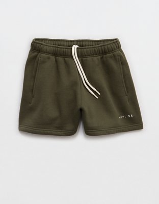 OFFLINE By Aerie 3" Cloud Fleece Short - Festive Olive