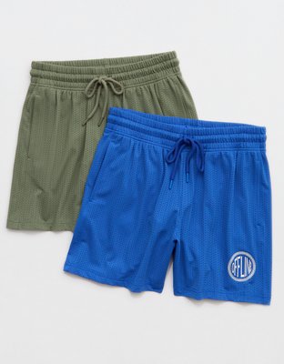 OFFLINE By Aerie Mesh Basketball Short - Cobalt Jewel