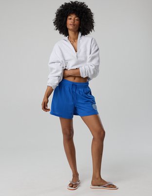 OFFLINE By Aerie Mesh Basketball Short - Cobalt Jewel