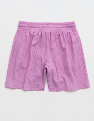 OFFLINE By Aerie Mesh Basketball Short - Planet Pink