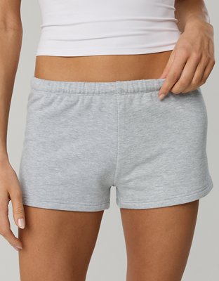 OFFLINE By Aerie OTT Fleece Shortie - Medium Heather Gray