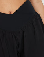 OFFLINE By Aerie Real Me Crossover Flowy Short - True Black