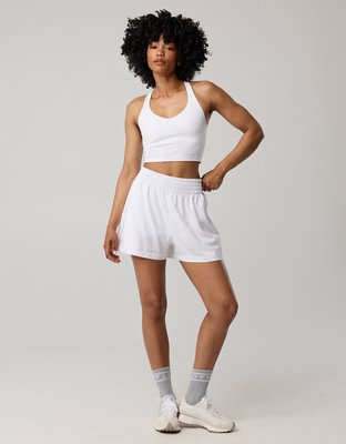 OFFLINE By Aerie High Waisted 3" Hot Stuff Short - White