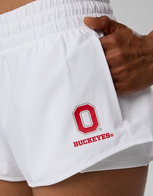 Ohio State Buckeyes OFFLINE By Aerie 2" Hot Stuff Short - White