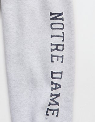 Notre Dame Fighting Irish OFFLINE By Aerie Jogger - Light Faded Gray