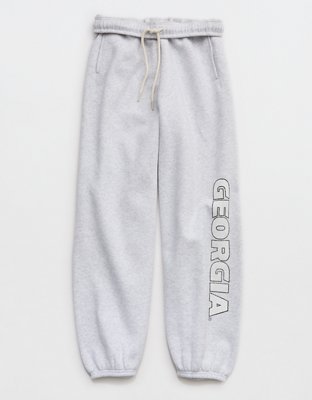 Georgia Bulldogs OFFLINE By Aerie Jogger - Light Heather Gray