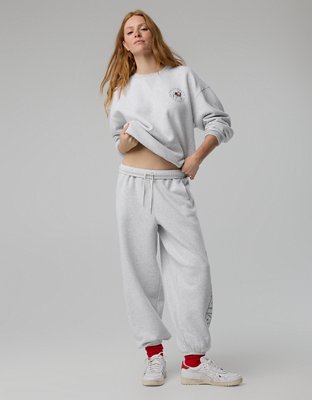 Georgia Bulldogs OFFLINE By Aerie Jogger - Light Heather Gray