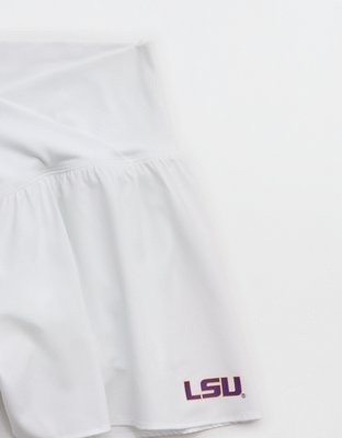 LSU Tigers OFFLINE By Aerie Crossover Flowy Short - Air White