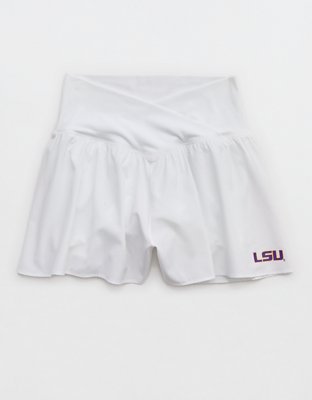 LSU Tigers OFFLINE By Aerie Crossover Flowy Short - Air White