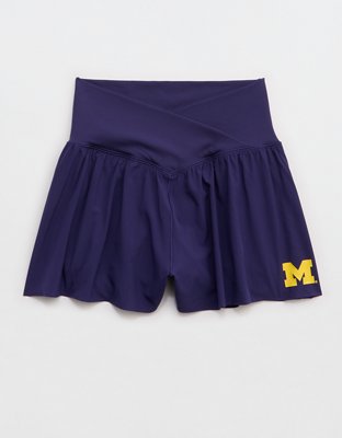 Michigan Wolverines OFFLINE By Aerie Crossover Flowy Short - Classic Navy