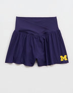 Michigan Wolverines OFFLINE By Aerie Crossover Flowy Short - Classic Navy