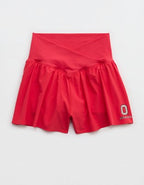 Ohio State Buckeyes OFFLINE By Aerie Crossover Flowy Short - Bright Red