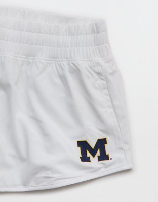 Michigan Wolverines OFFLINE By Aerie 2" Hot Stuff Short - White