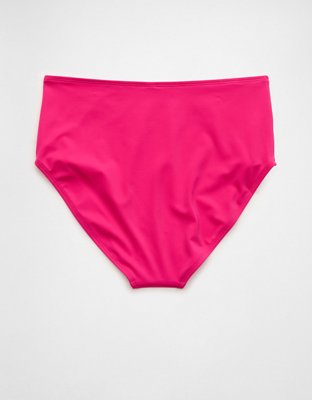 The Andie High Waisted Bikini Bottom - Pink